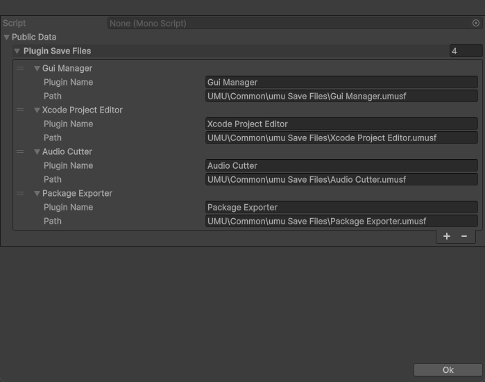 UMU > Plugin Save Files