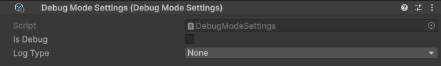 DebugModeSettings asset