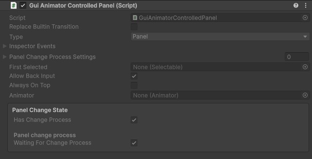 GuiAnimatorControlledPanel component