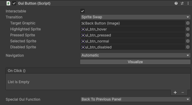 GuiButton component