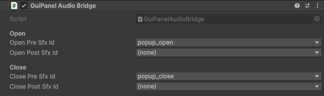 GuiPanelAudioBridge component