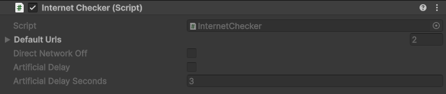 InternetChecker component