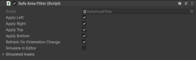 SafeAreaFitter component