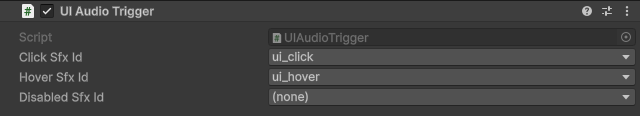 UIAudioTrigger component